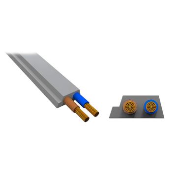 AUX 48 V profile cable, EPDM, gray, 2,5mm²